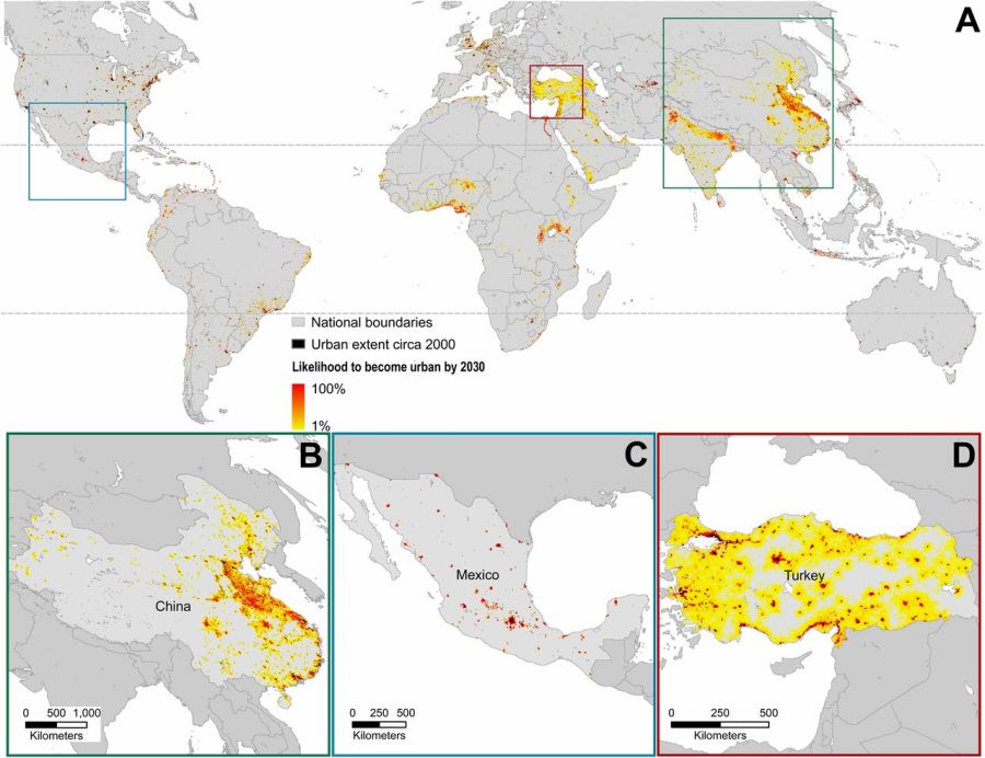 Global forecasts of urban expansion and impacts on biodiversity and ...